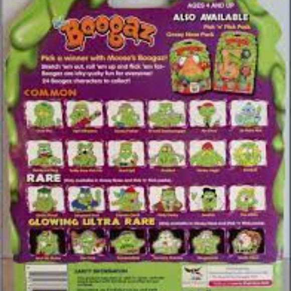 Boogaz Gross Dudes in Ooze Oozy Nose Container/Ooze/Figure Moose 2007 New SealeD - Picture 2 of 2